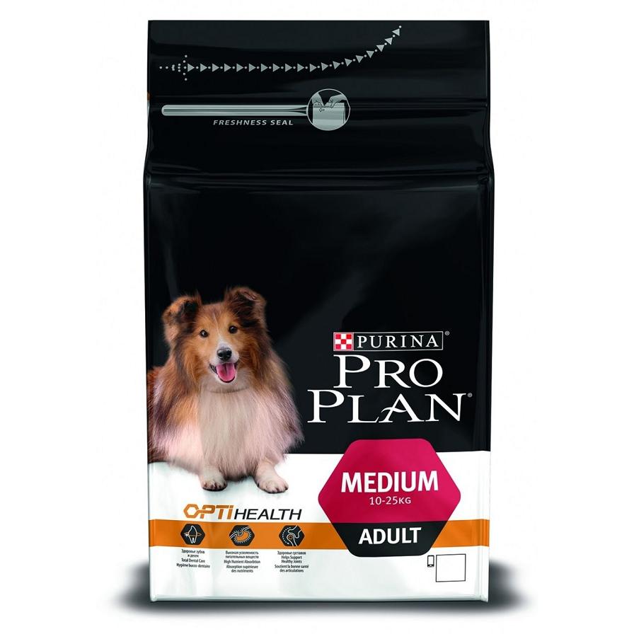 Pro Plan (Про План) Adult Medium. Сухой корм для взрослых собак средних пород, 3 кг